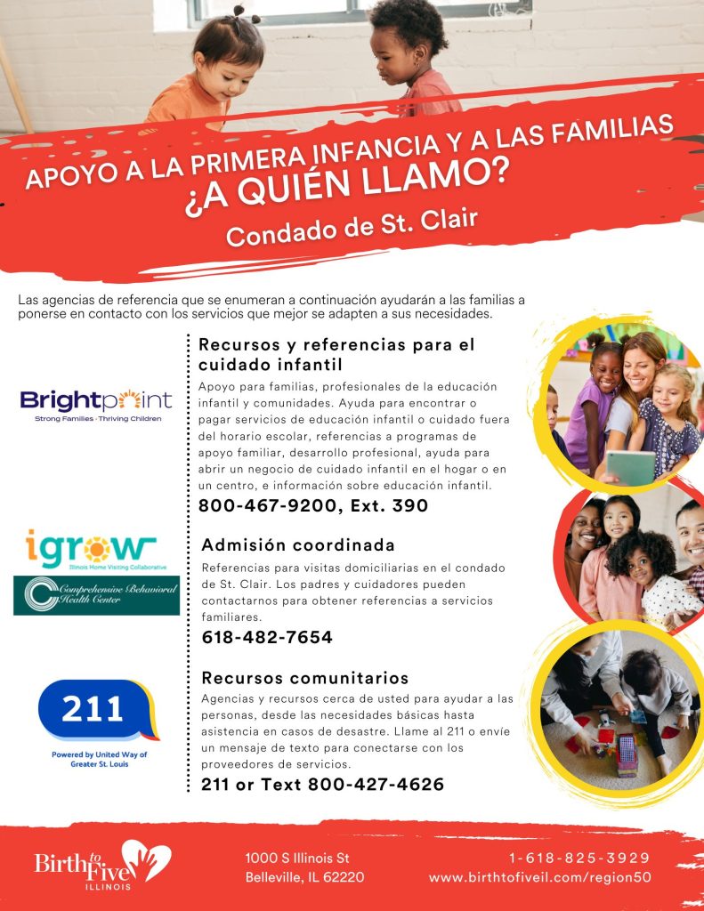 Birth To Five Illinois: Resources for families and childcare in St. Clair County.